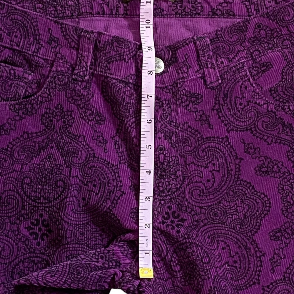 RUN & FLY - SIZE 32T - BRIGHT PURPLE CORDUROY  - BELL BOTTOM PANTS - RETRO B1 - Picture 6 of 9
